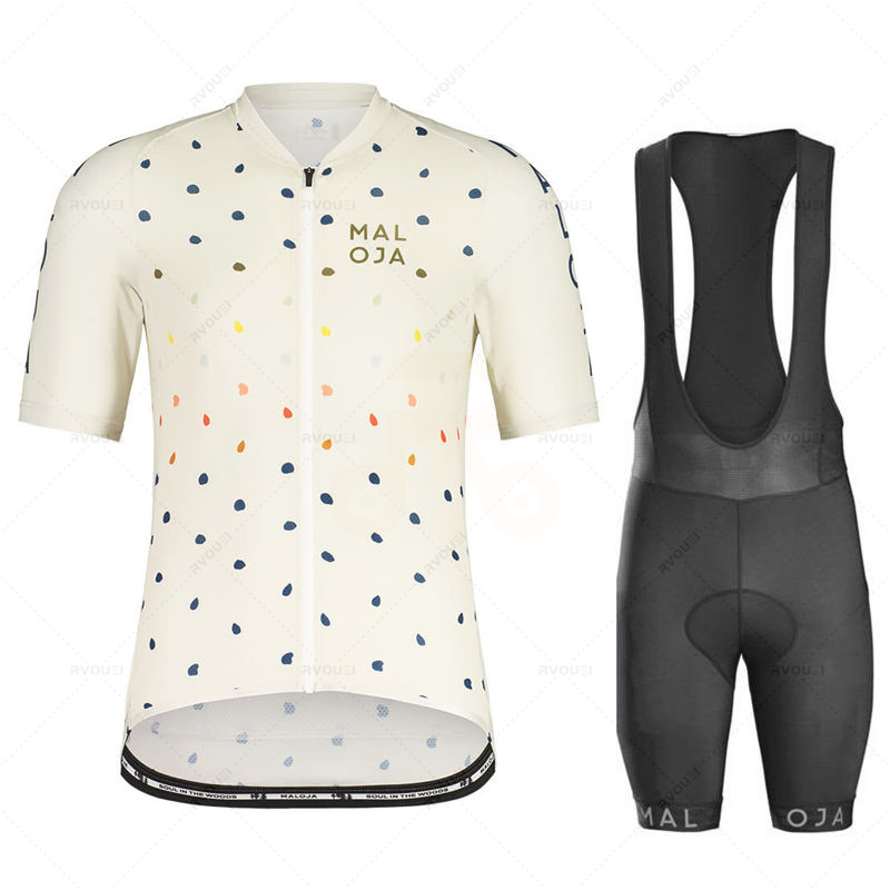 Mountain Biking Shorts - Maloja Cycling Jersey-kledingset, korte broek, gelpad,