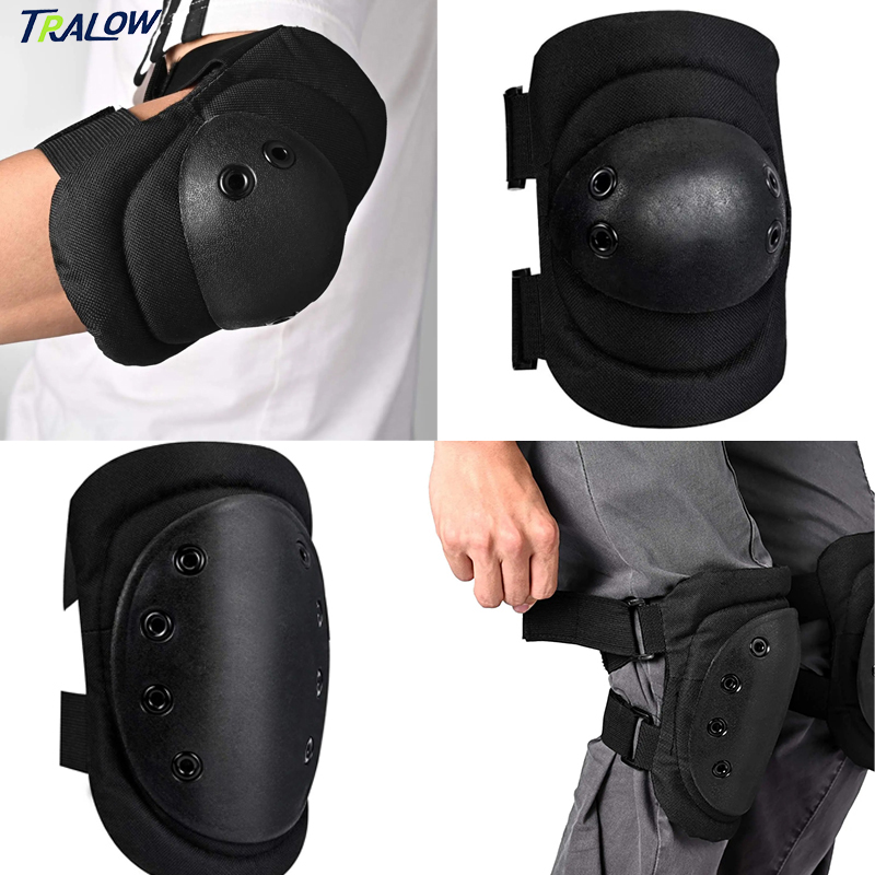 Mountain Biking Knee And Elbow Pads - TRALOW 4in1 Knie Elleboog Pols Beschermende