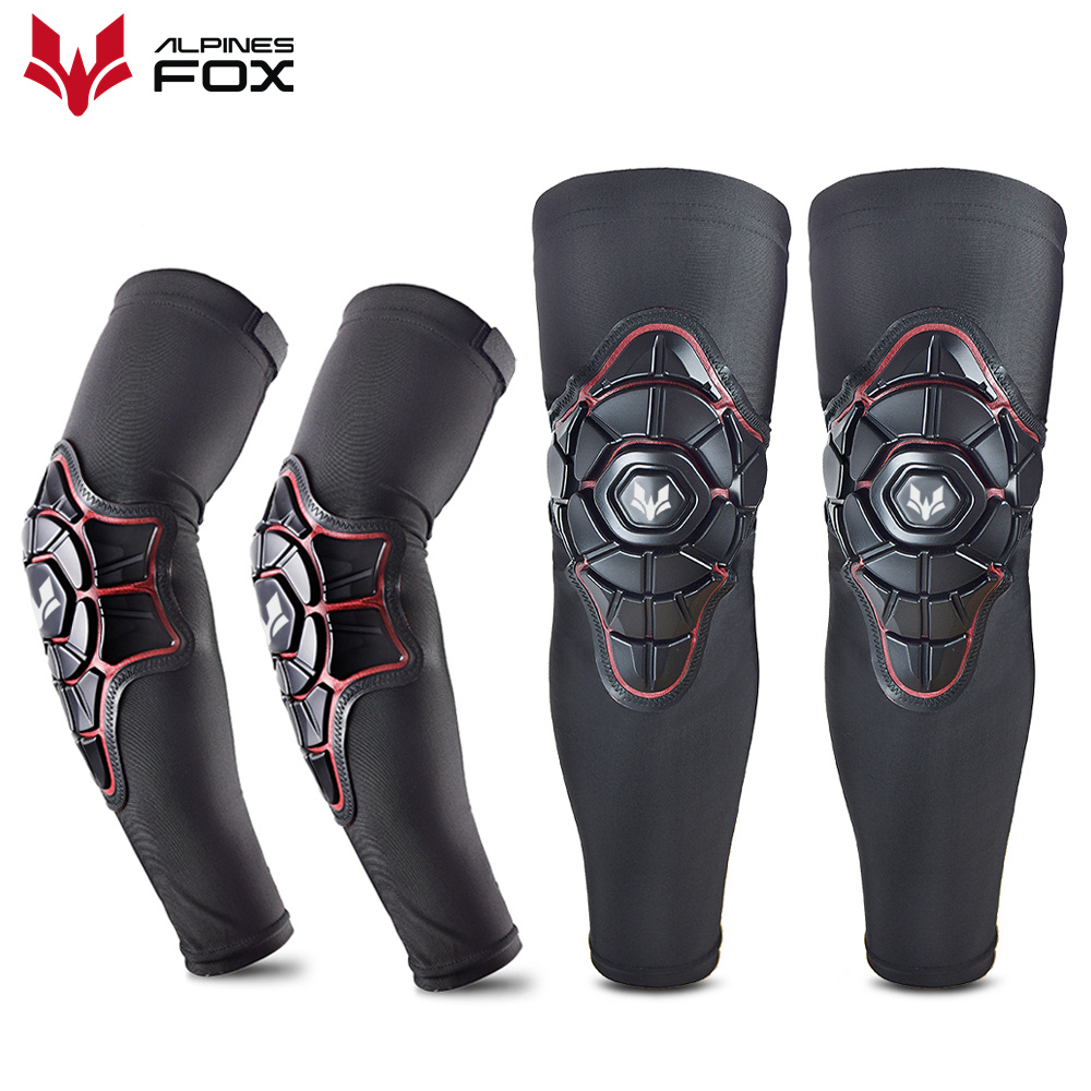 Mountain Biking Knee And Elbow Pads - Mannen Motorfiets Kniebeschermers Elleboog Brace Lady