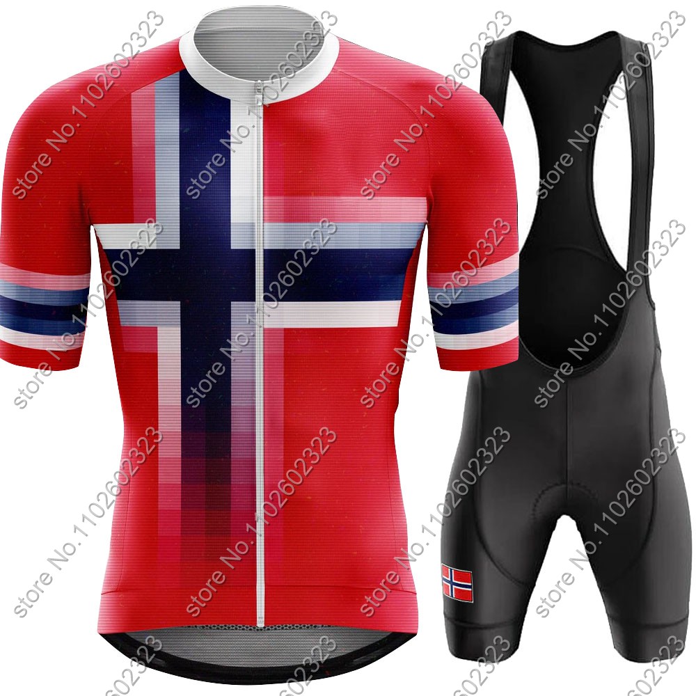 Mountain Biking Shorts - 2024 Norway Fietsshirt Nationale Team Set