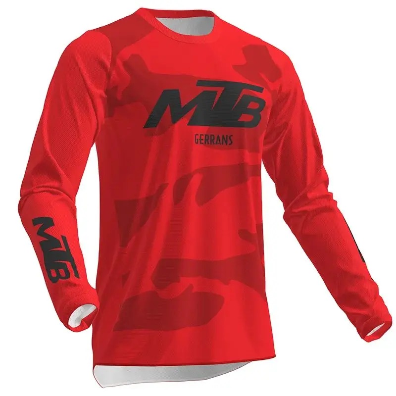 Mountain Biking For Fitness - Ademend mountainbike enduro motocross jersey MTB