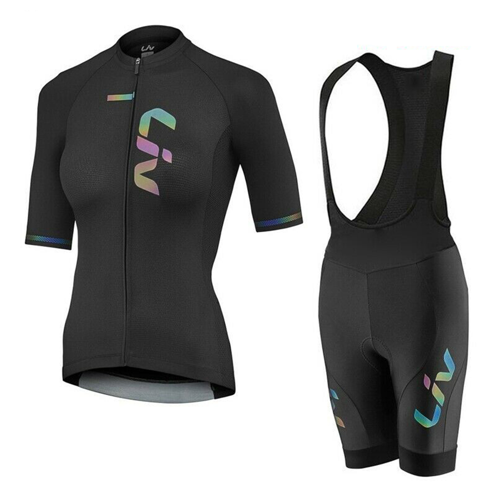 Mountain Biking Shorts - Liv Zomer Fietsshirt Bib Shorts Set