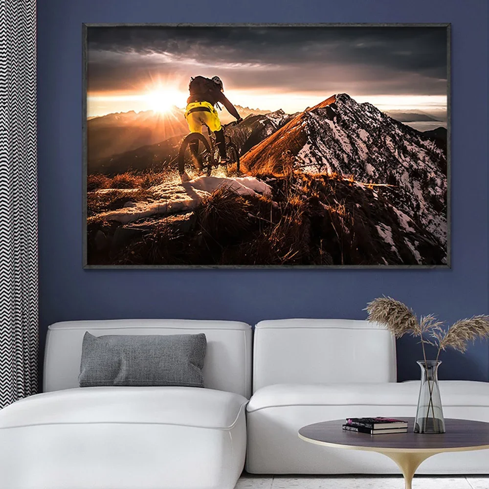 SP080 Zijden Doek Muurposter M - Mountain Biking Movies recensie en prijs