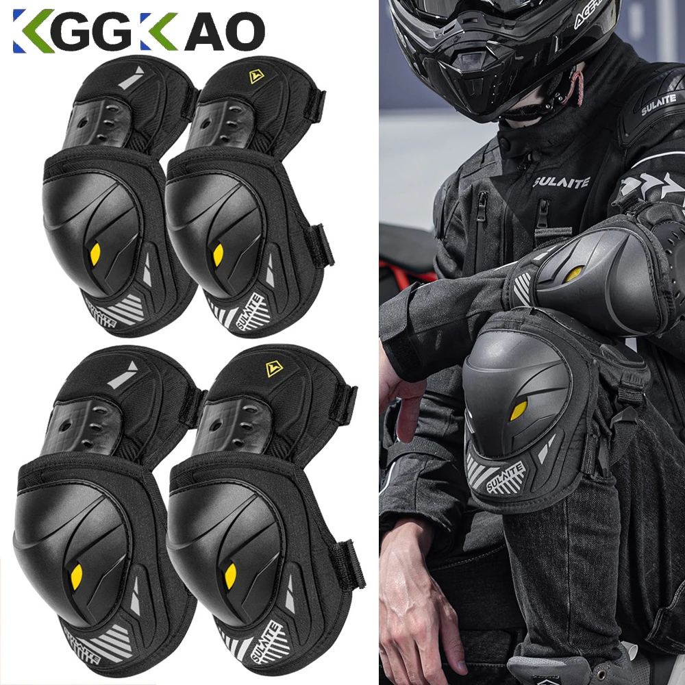 1 paar elektrische fiets motor - Mountain Biking Knee And Elbow Pads recensie en prijs